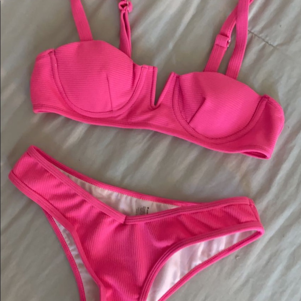Sunny Bunny Swim - hot pink bikini